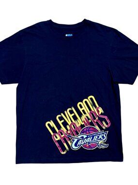 Cleveland Cavaliers NBA Black Bottom Big Print Graphic T-Shirt, Men's XL